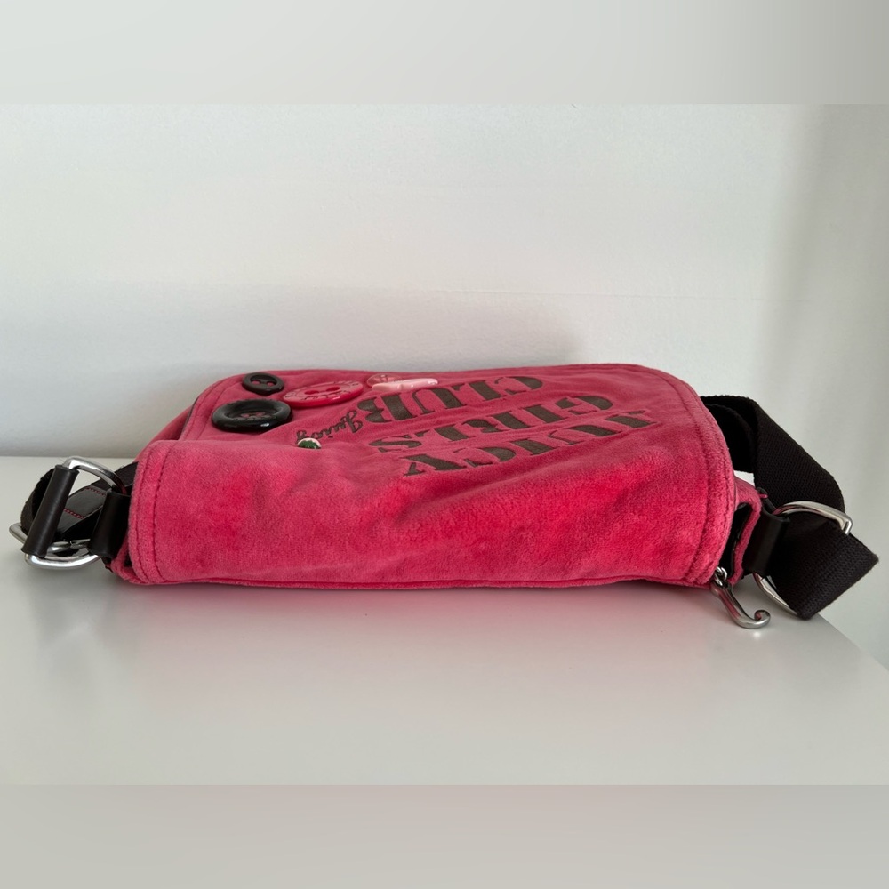 Y2K Juicy Couture Rare Vintage Pink Large Crossbody - Picture 13 of 16